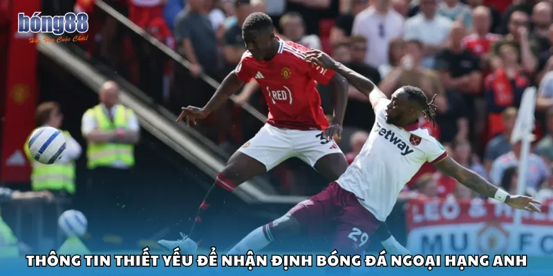 Thông tin thiết yếu để nhận định bóng đá Ngoại hạng Anh