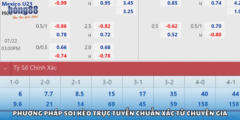 Phương pháp soi kèo trực tuyến chuẩn xác từ chuyên gia